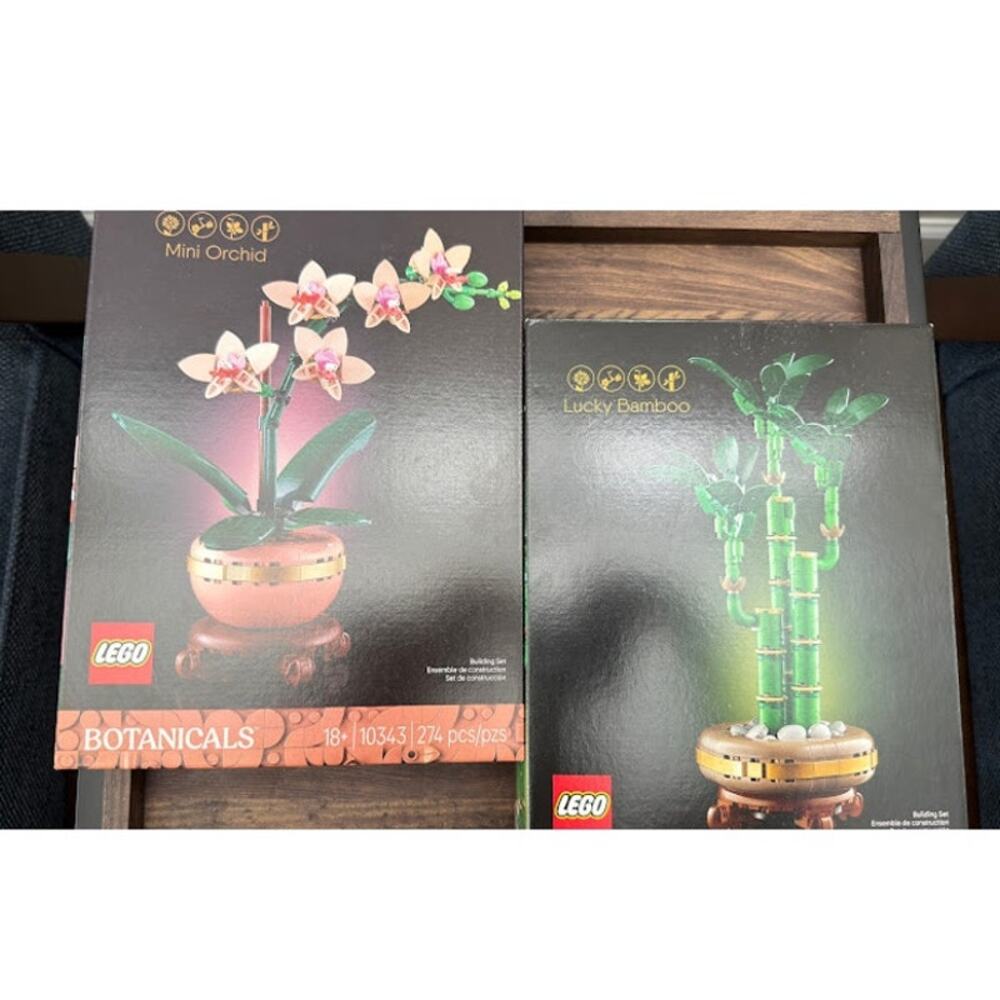 Lego Botanicals Lucky Bamboo (10344) & Mini Orchid (10343) Bundle